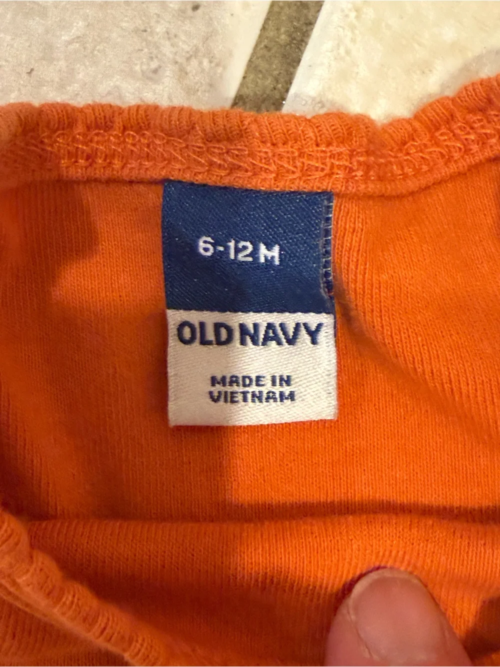 Old Navy Halloween Pumpkin Skirted Baby Bodysuit 6-12 Months